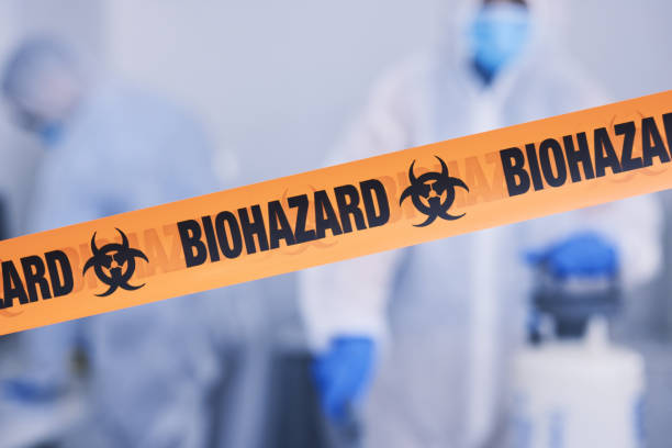 Professional Infectious Disease Decontamination technician working in Fort George G Meade, MD